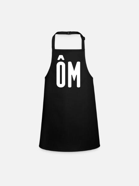 OM! Home! - Tablier Enfant - noir - Devant