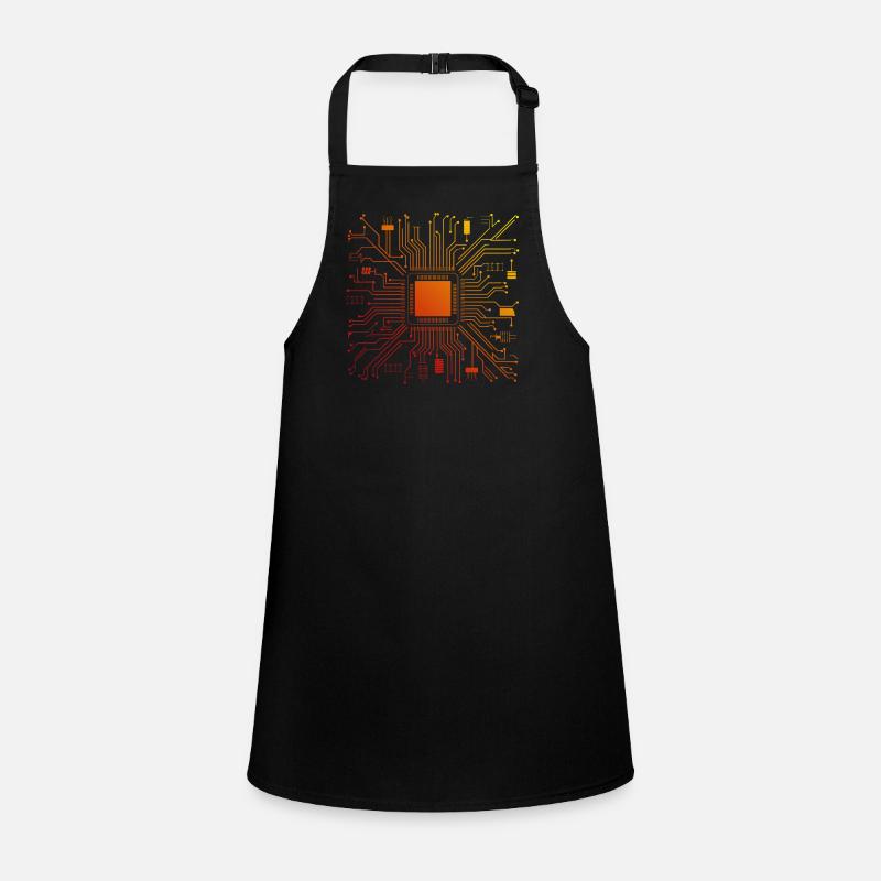 Tech Computer Motherboard Abstract Microchip Children's Apron
