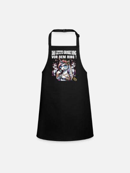 Bachelor Party Bride Hen Party Rumbling Women - Children's Apron - black - Front