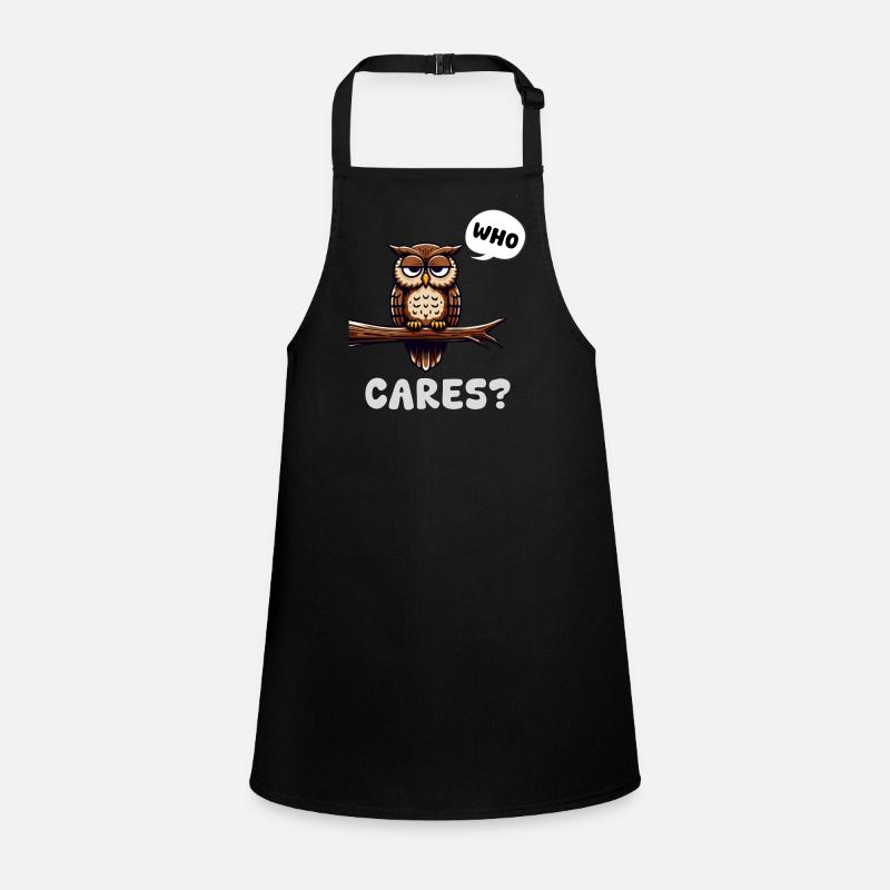 gernevte Eule #whocares Schürze für Kinder