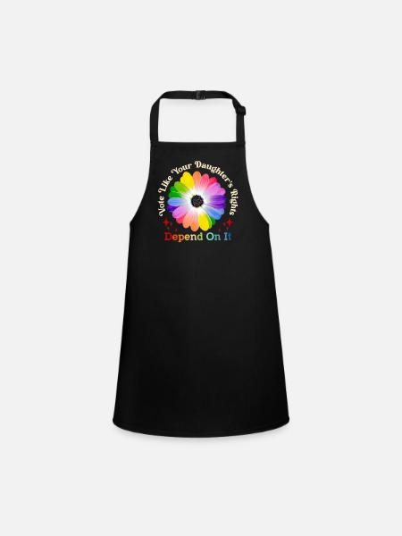 Vote Like Your Daughter's Rights Depend On It - Children's Apron - black - Front