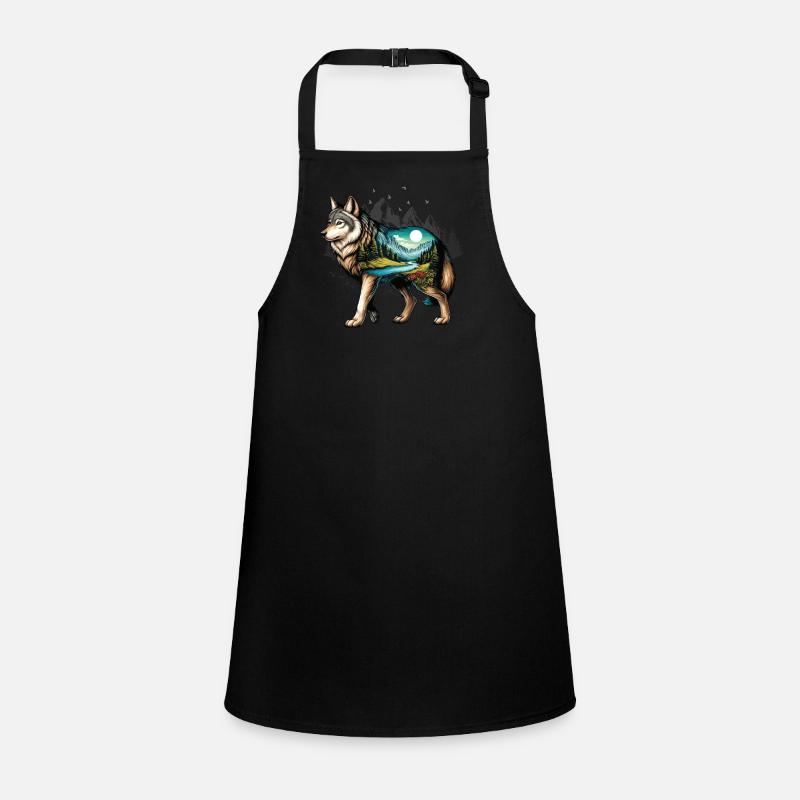 Wilderness Inside the Bear Retro Vintage Tablier Enfant