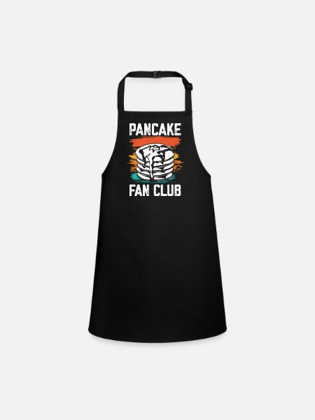 Pancake Breakfast Pancakes - Children's Apron - black - Front