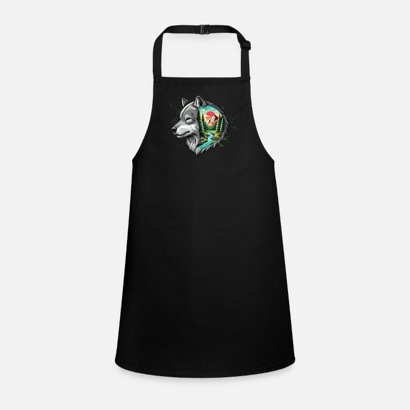 Wilderness Inside the Bear Retro Vintage Tablier Enfant