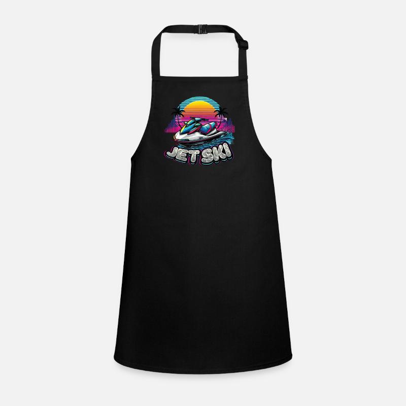 Jet Ski Abenteuer Retro Sommer Schürze für Kinder