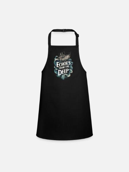 Sailors Sea Shanty Singing Ship Adventures - Children's Apron - black - Front