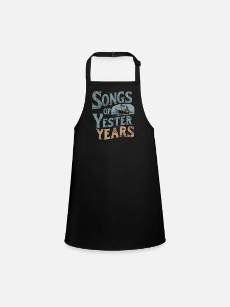 Sailors Sea Shanty Singing Ship Adventures - Children's Apron - black - Front