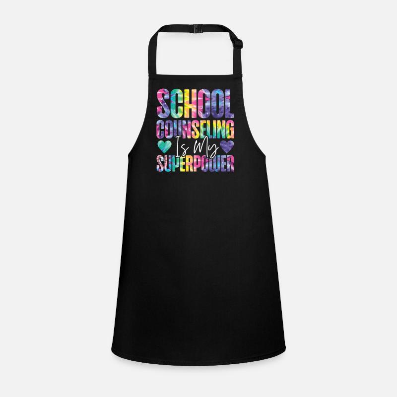 School Counselor Tie Dye School Children's Apron