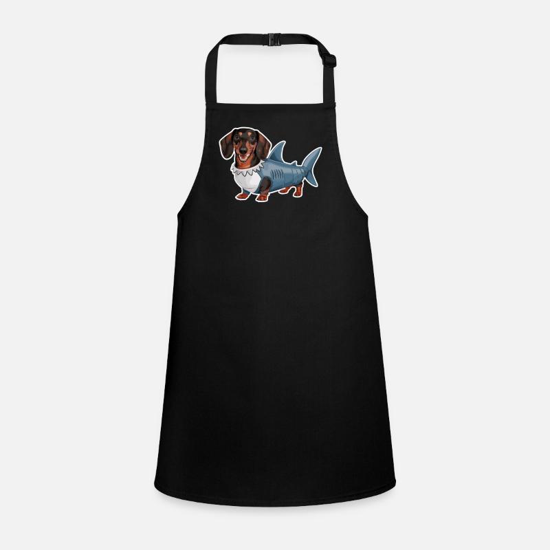 Teckel En Costumes Drôle Requin Tablier Enfant