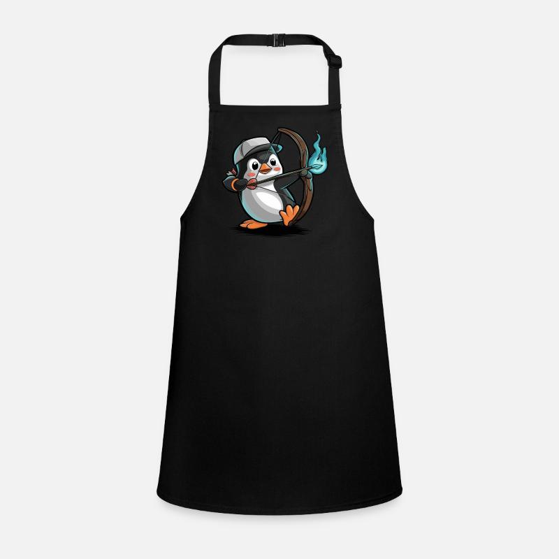 Penguin with bow and arrow Children's Apron