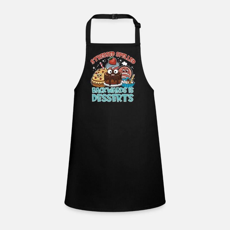 Stressed Spelled Backwards Desserts Children's Apron