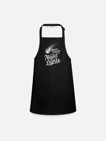 Stargazing And Meteor Shower Enthusiast - Schürze für Kinder - Schwarz - Vorne