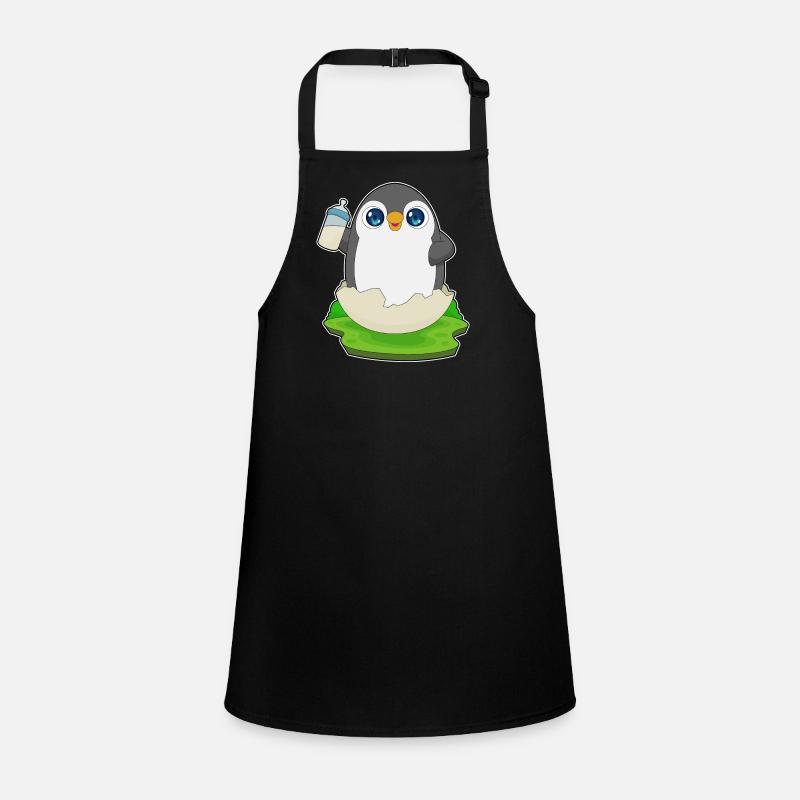 Penguin Baby Bottle Milk Children's Apron