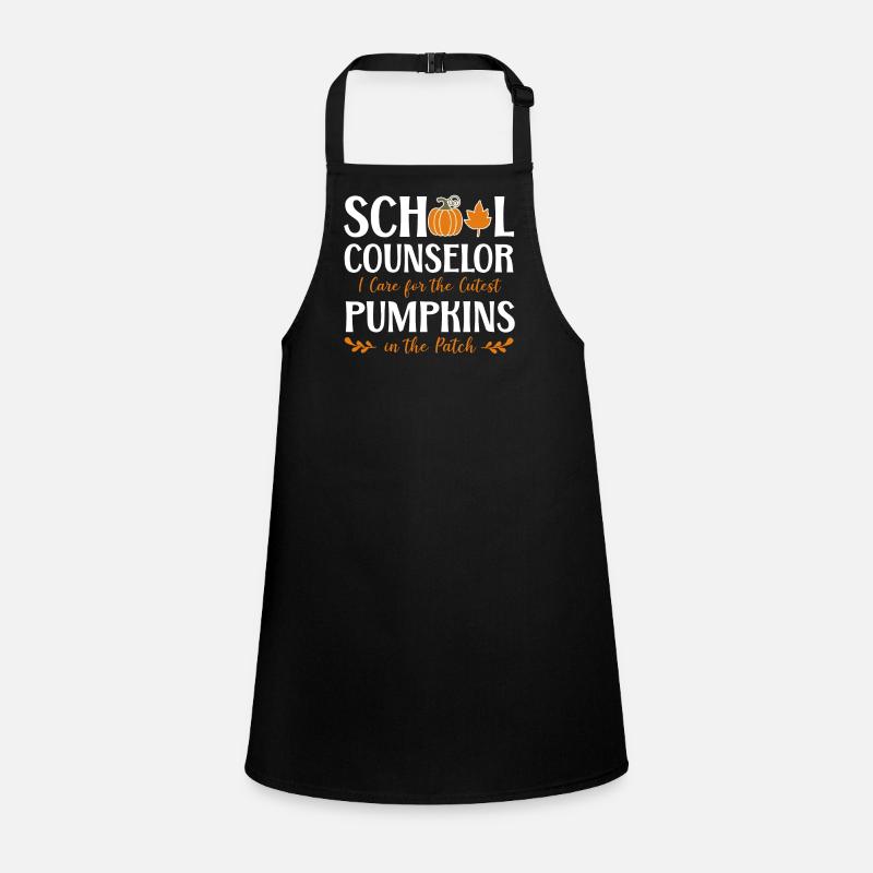 School Counselor Pumpkin Fall Schürze für Kinder