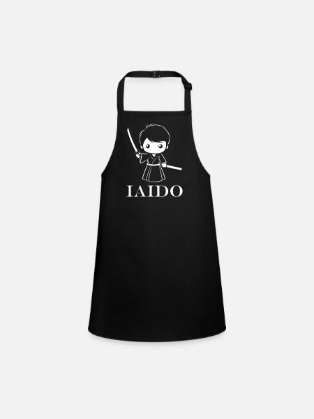 iaido - Children's Apron - black - Front