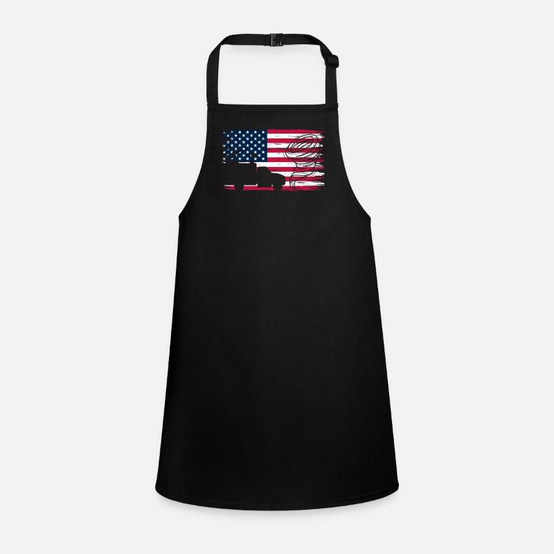 Sturmjäger USA Flagge Tornado Schürze für Kinder