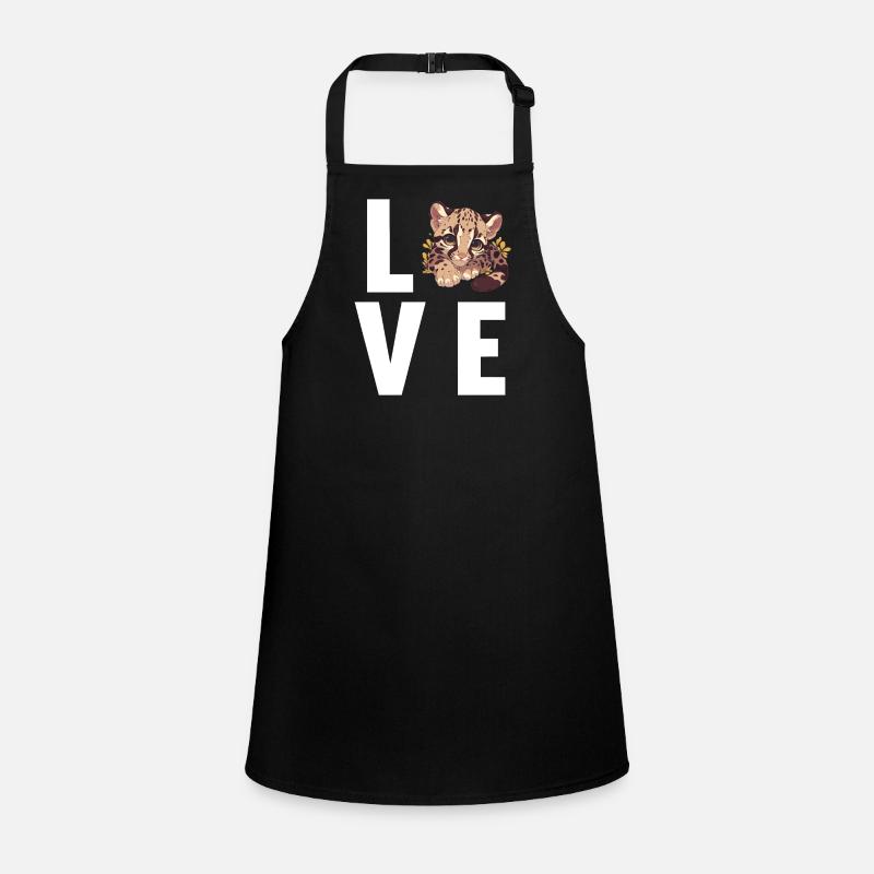 Clouded Leopard Nebelparder Children's Apron