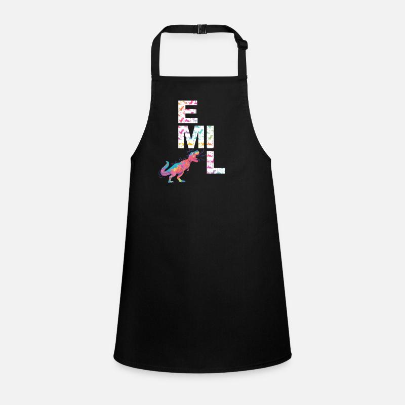 EMIL - Beautiful boy name with dinosaur Children's Apron