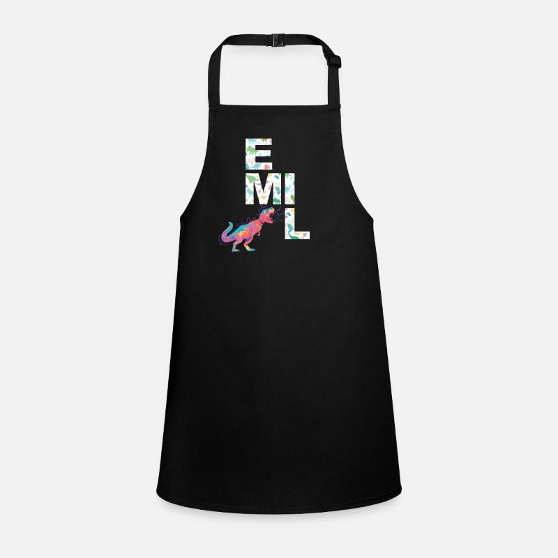 EMIL - Beautiful boy name with dinosaur Children's Apron