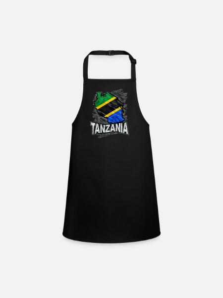 Tanzanie - Tablier Enfant - noir - Devant