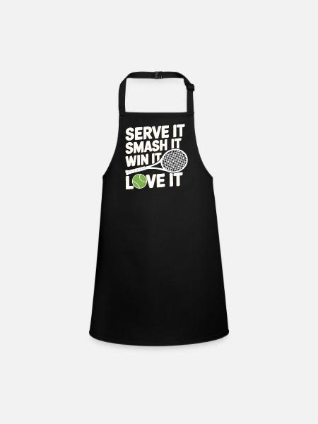 Tennis Power Serve Smash Victory - Tablier Enfant - noir - Devant