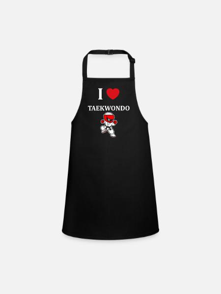 taekwondo - Tablier Enfant - noir - Devant