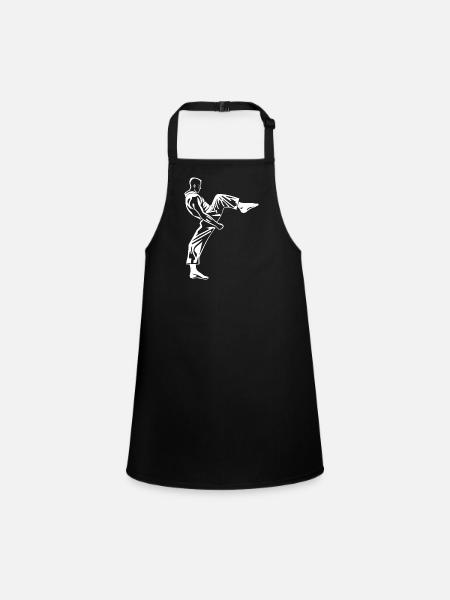 taekwondo - Tablier Enfant - noir - Devant