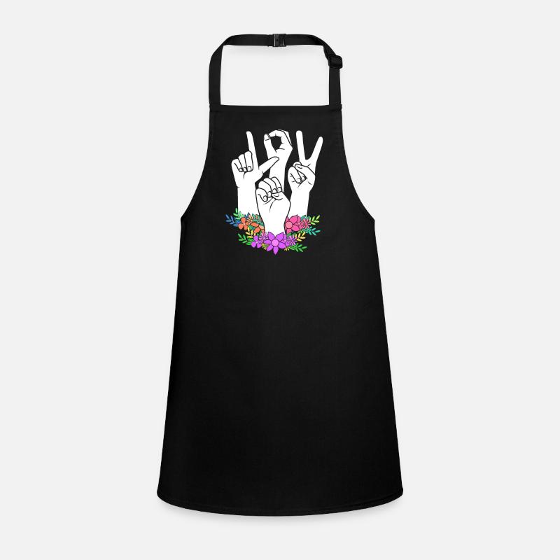 Sign language sign ASL deaf Children's Apron