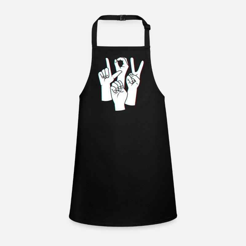 Sign language sign ASL deaf Children's Apron