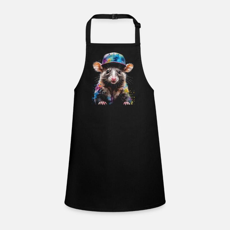 Opossum Snapback Cap Cool Tier Design Print Children's Apron