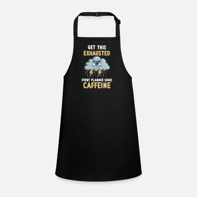 Tired eyes from planning, overtime, burnout Children's Apron