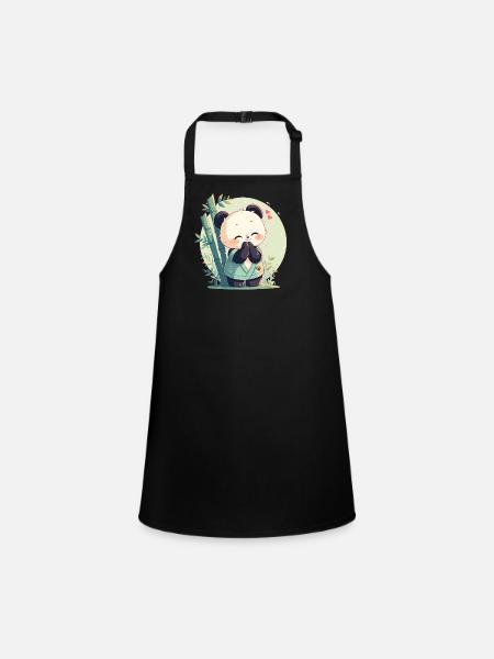 Pandas Panda - Tablier Enfant - noir - Devant