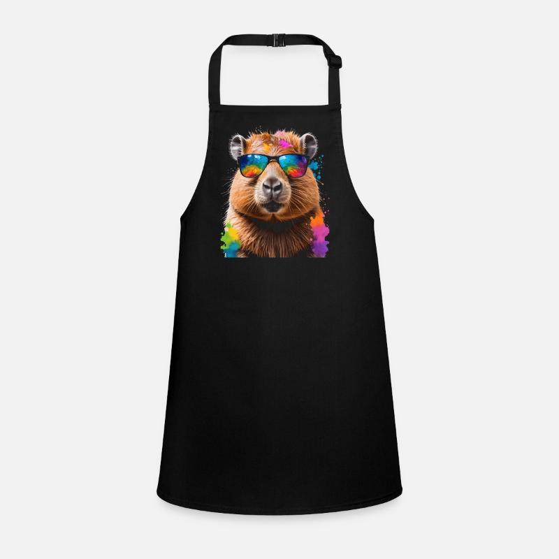 Lunettes de soleil Capybara Capy Colorful Animal Design Print Tablier Enfant