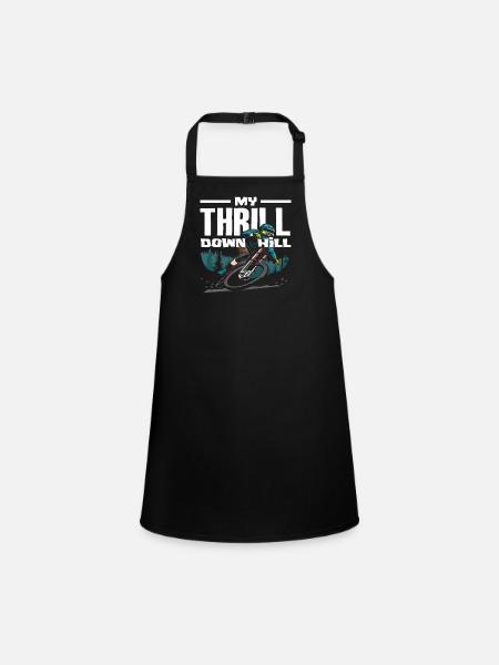 My Thrill Downhill VTT - Tablier Enfant - noir - Devant