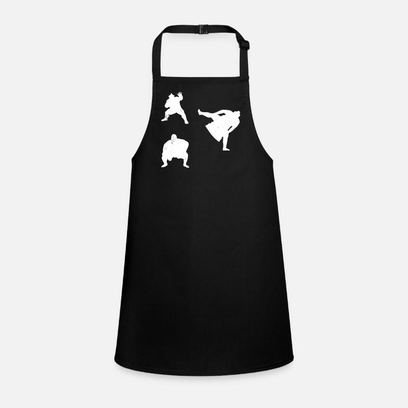 Sumo Silhouettes Sumo Wrestling Sumo Fighter Schürze für Kinder