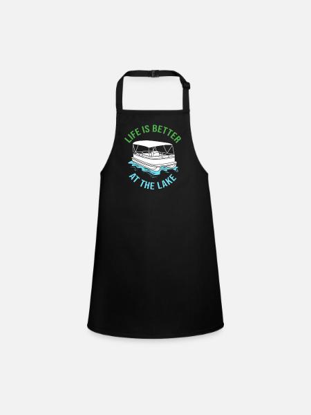 Bateau ponton Bateau Bateaux - Tablier Enfant - noir - Devant