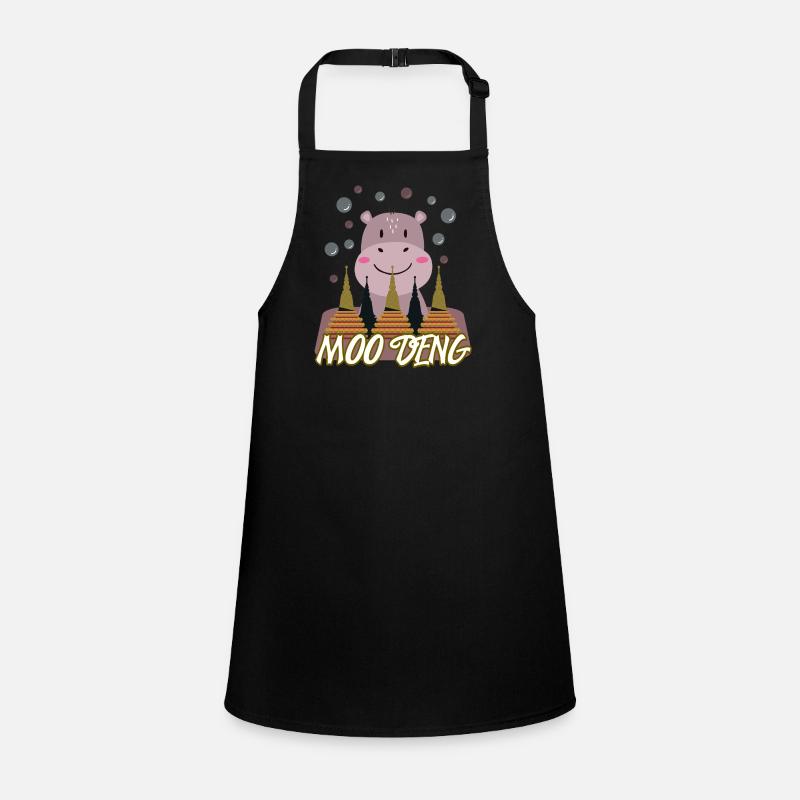 Moo Deng Mignon Hippopotame Bébé Animal Tablier Enfant
