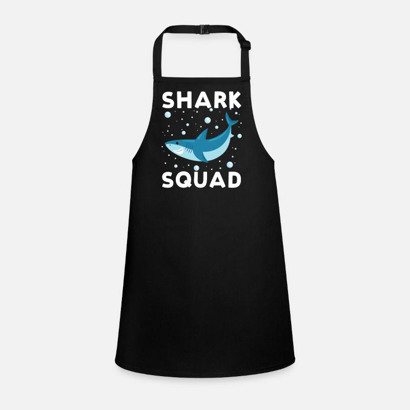 Cool Shark Squad with Surfboard Summer Vibes Schürze für Kinder