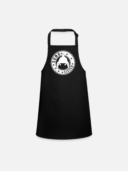Sumo Fighter Sister Sumo Wrestler Sumo Sister - Tablier Enfant - noir - Devant