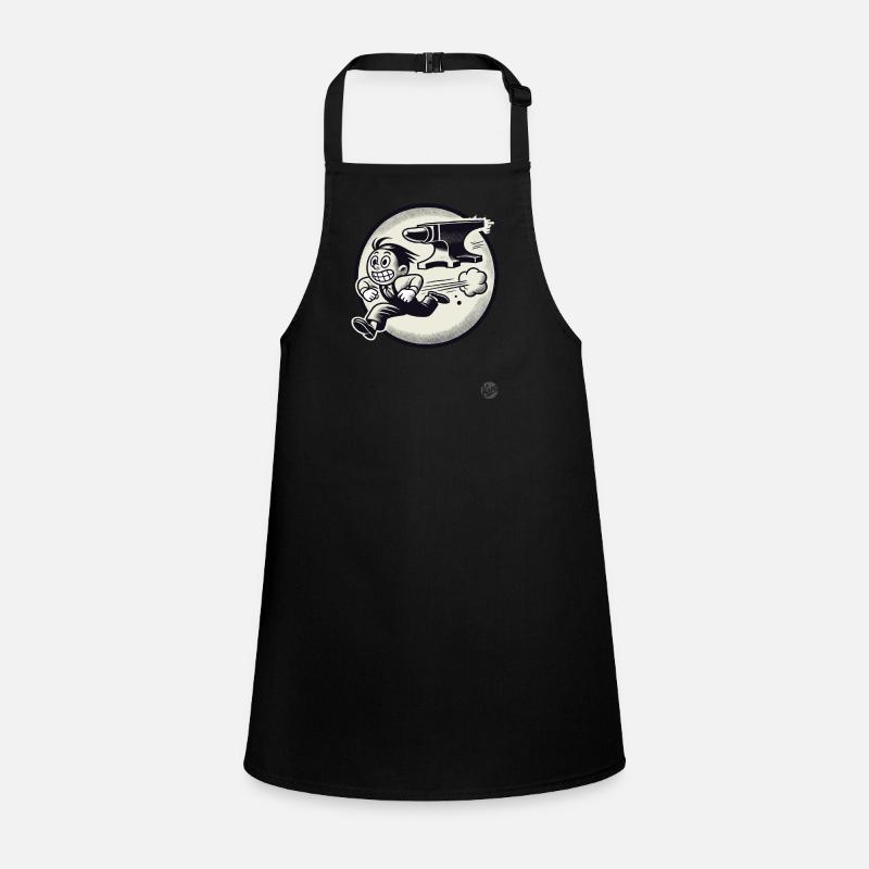 Retro Cartoon: Running Away From Problems And Anvil Children's Apron