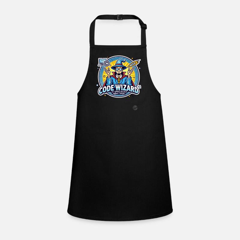 Code Wizard Restart Specialist IT Expert Children's Apron