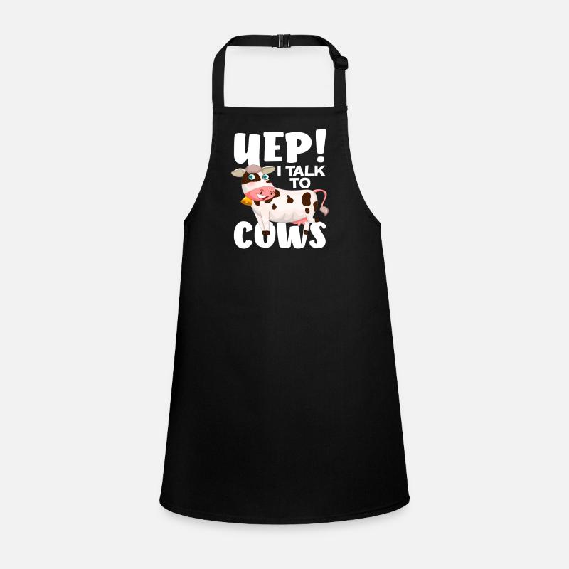 ! Je parle aux vaches drôle de vache Tablier Enfant