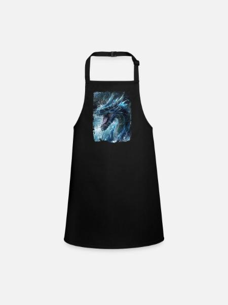 Kite - Children's Apron - black - Front