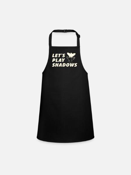 Let's Play Shadows Shadow Puppetry - Schürze für Kinder - Schwarz - Vorne