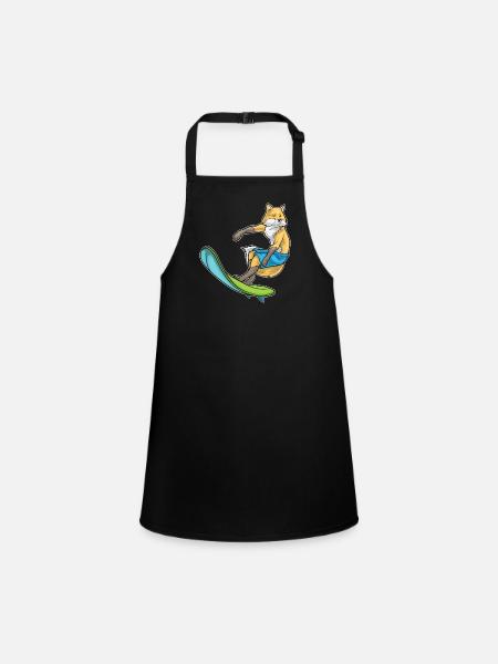 Été de surf Fox Surf - Tablier Enfant - noir - Devant
