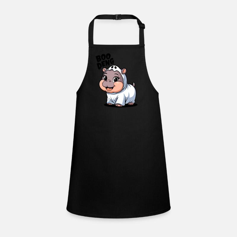 Niedliches Boo Deng Hippo Kostüm Abenteuer Schürze für Kinder