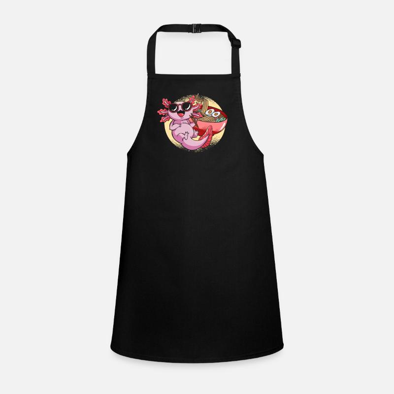 Mexican Salamander Kawaii Ramen Axolotl Children's Apron