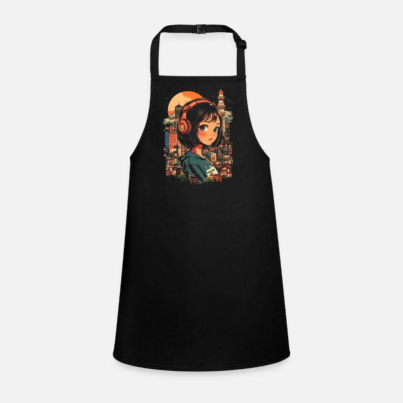 Anime Mädchen Japan Schürze für Kinder