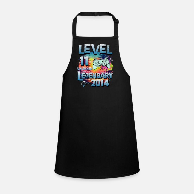 Level 11 Unlocked since 2014 Birthday Children's Apron