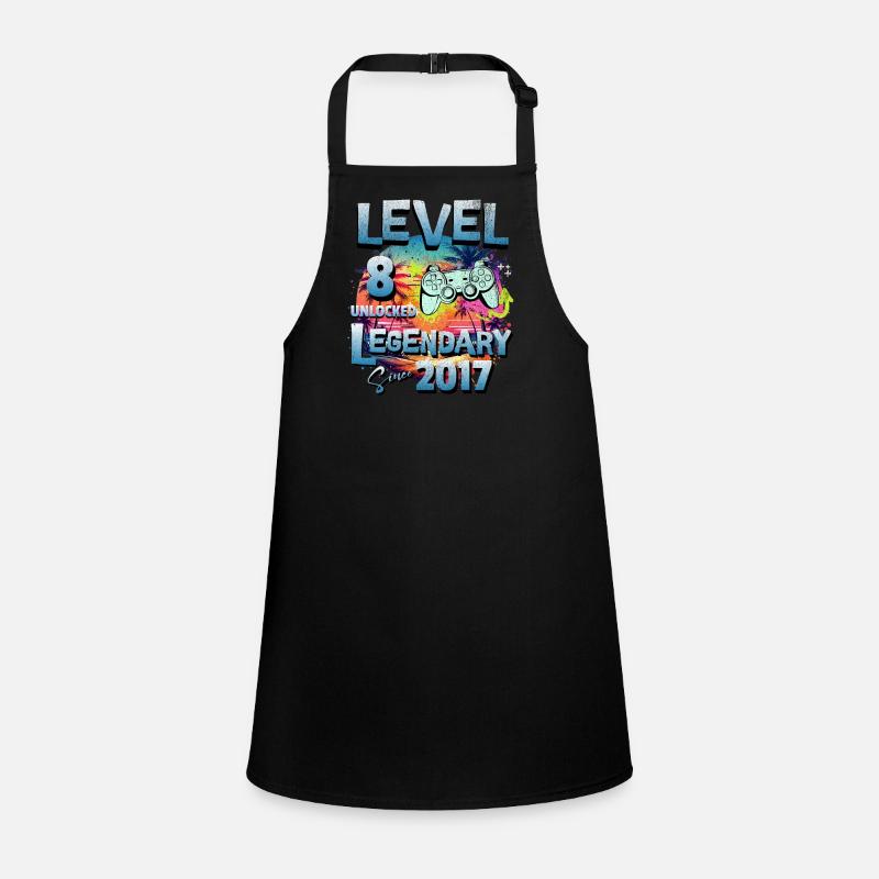 Level 8 Unlocked since 2017 Birthday Children's Apron
